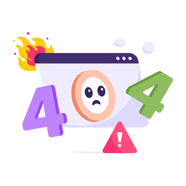 stock vector error 4 0 4 page icon vector 