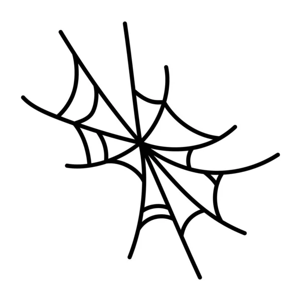 Halloween Spider Web Cartoon Vector Illustration Graphic Design — Stock Vector