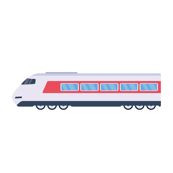 Tåg Transport Isolerad Ikon Vit Bakgrund — Stock vektor