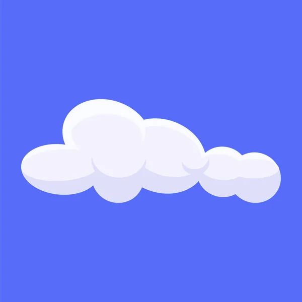 Vector Ilustración Nubes Dibujos Animados Icono Plano Aislado — Vector de stock