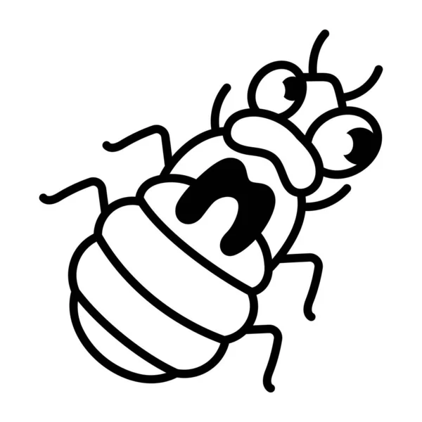 Desenho Animado Ícone Bug — Vetor de Stock