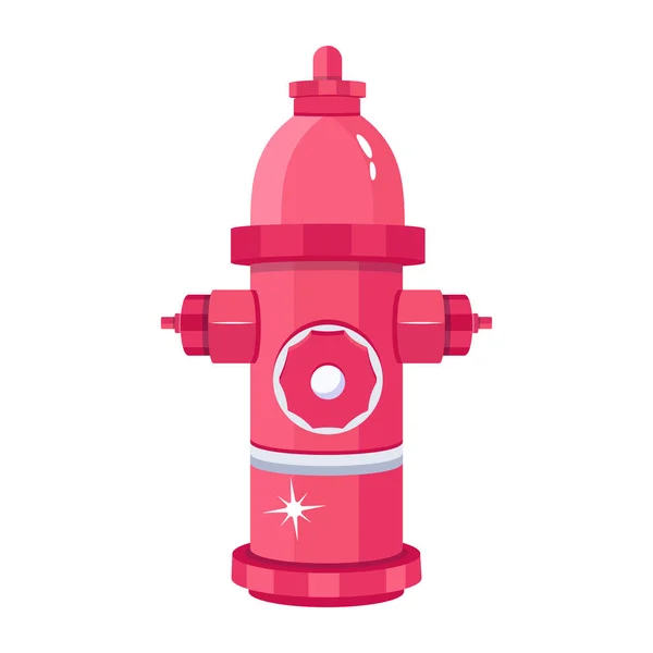 Feuerhydrant Vektorillustration Einfaches Design — Stockvektor