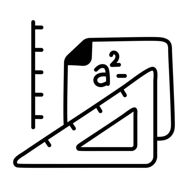 Ilustración Vectorial Icono Regla — Vector de stock