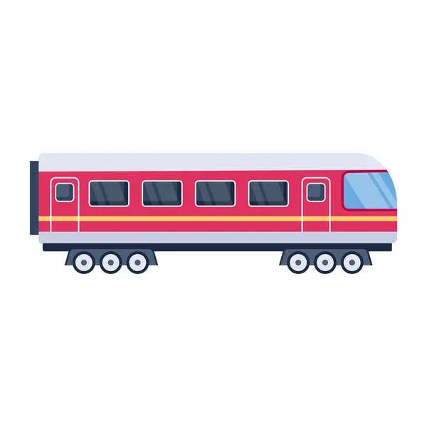 Поїзд Транспорт Ізольована Іконка Білому Тлі — стоковий вектор