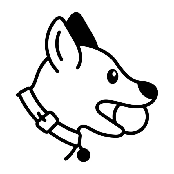 Dog Collar Collar Icon Outline Dog Collar Collar Vector Icon — Stock Vector