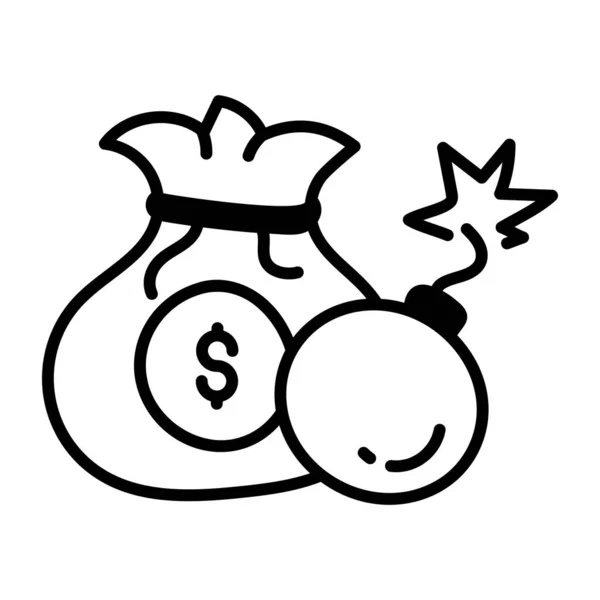 Τσάντα Χρημάτων Κέρματα — Διανυσματικό Αρχείο