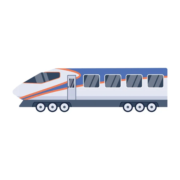 Transporte Ferroviário Ícone Isolado Fundo Branco — Vetor de Stock
