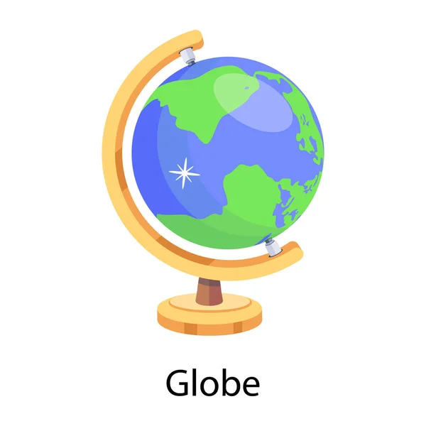 Иконка Глобуса Изометрический Стиль — стоковый вектор