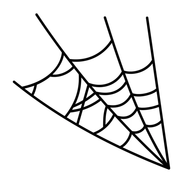 Halloween Spinne Web Cartoon Vektor Illustration Grafik Design — Stockvektor