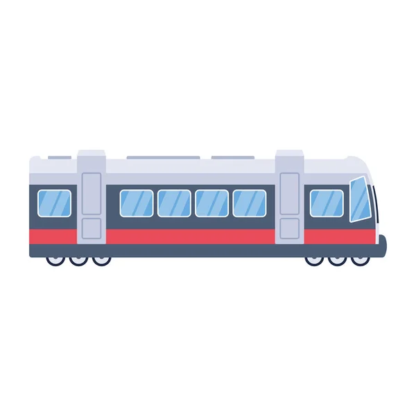 Ikona Transportu Kolejowego Białym Tle — Wektor stockowy