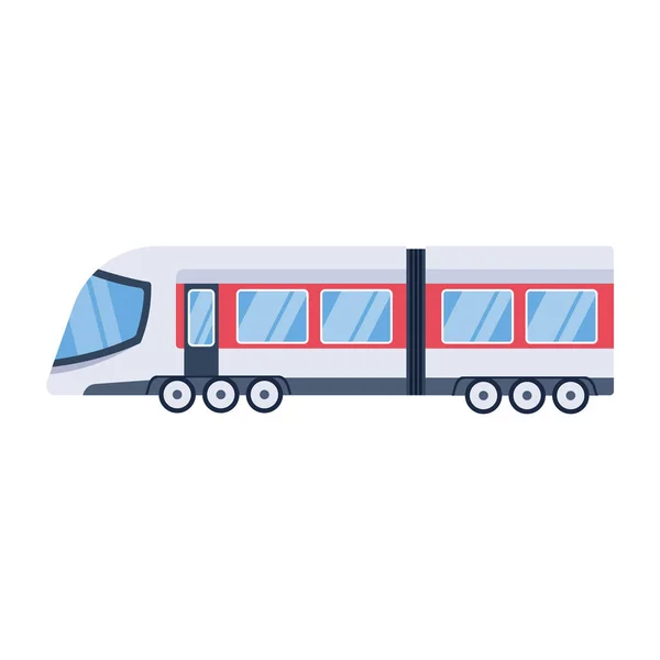 Ikona Transportu Kolejowego Białym Tle — Wektor stockowy
