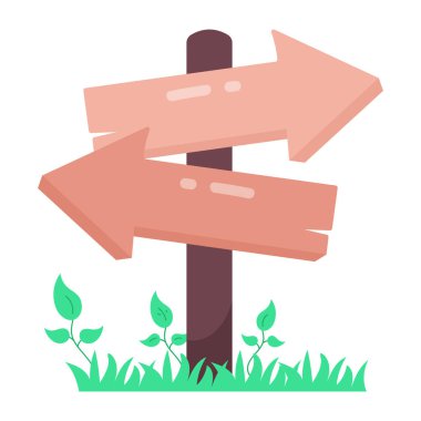 Oklar renkli çizgi film simgesi, vektör illüstrasyonuName 