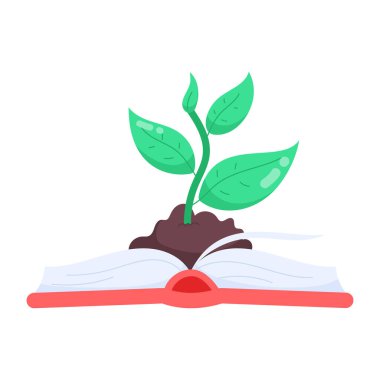 açık kitap, eğitim kavramı, vektör 