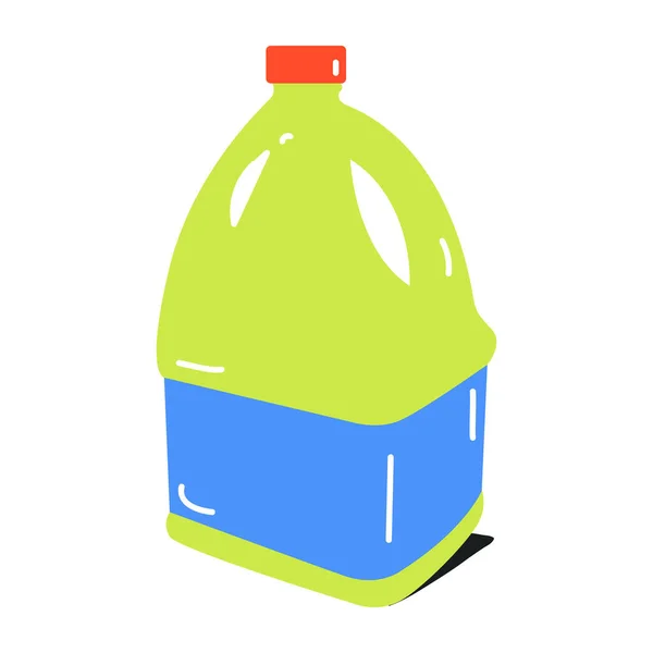 Botella Colorido Icono Dibujos Animados Vector Ilustración — Vector de stock