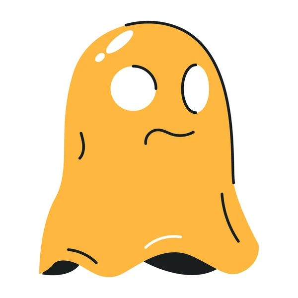 Vector Illustration Cartoon Ghost Icon — Stock Vector