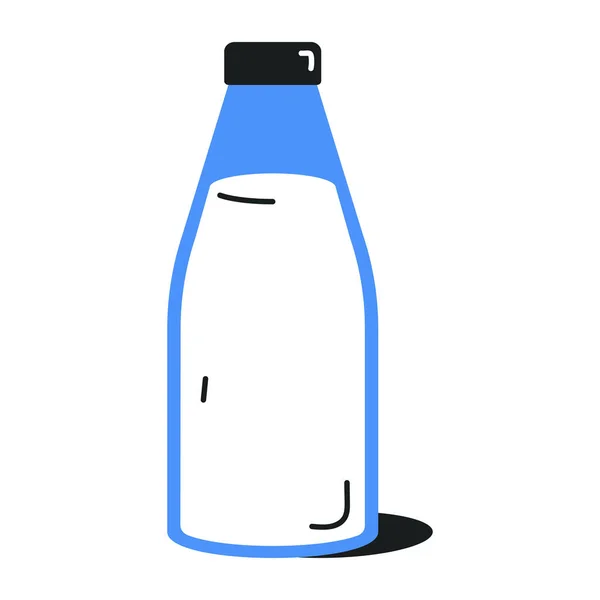 奶瓶彩绘卡通人物 病媒图解 — 图库矢量图片