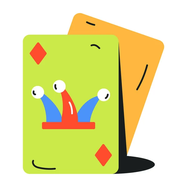 Poker Kaarten Icoon Vector Illustratie — Stockvector
