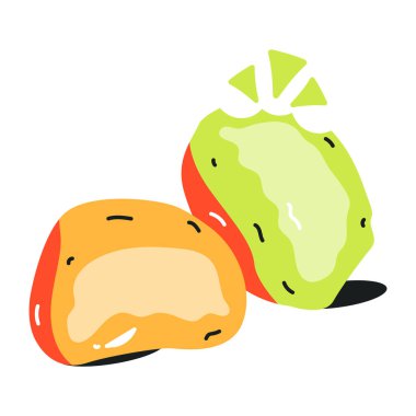 Beyaz arkaplanda tatlı şekerler