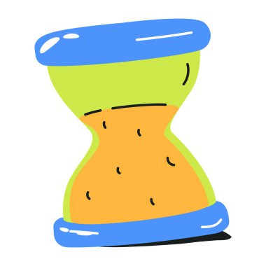 Beyaz arkaplanda kum saati 