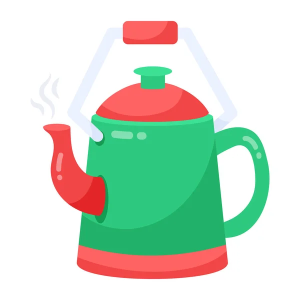 Kettle Icon White Background — Stock Vector