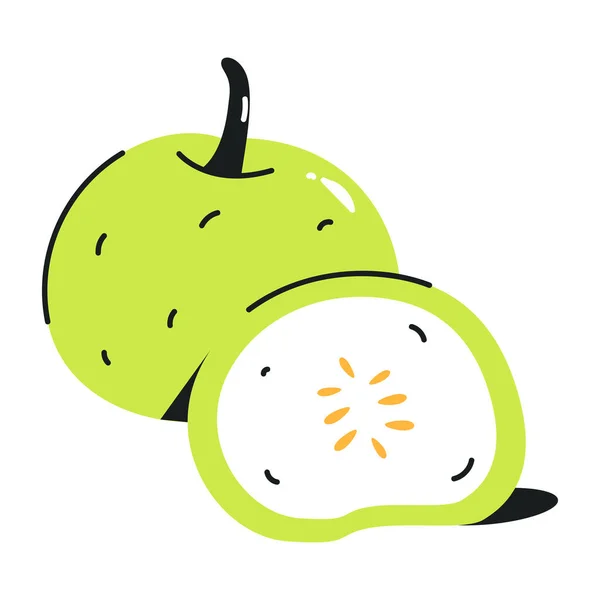 Frische Früchte Isoliert Auf Weißem Hintergrund — Stockvektor