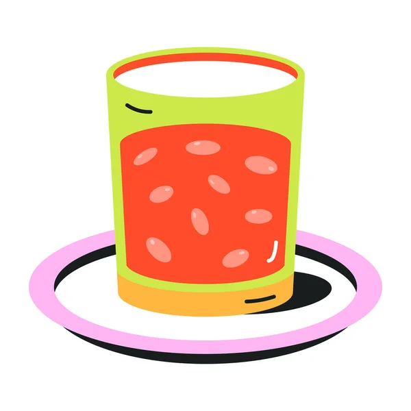 Drink Web Icoon Eenvoudige Illustratie — Stockvector