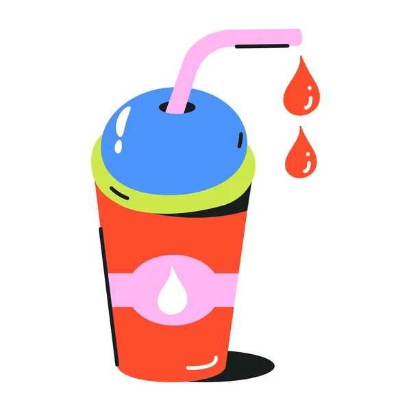 Drink Web Icoon Eenvoudige Illustratie — Stockvector
