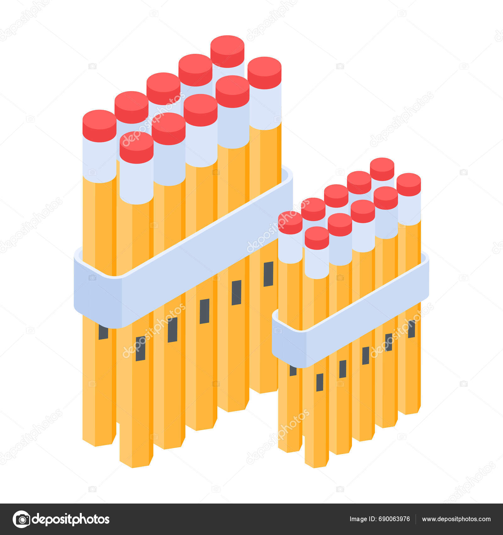 Pencil Holder Isometric Icon Stock Vector By ©vectorsmarket 690063976