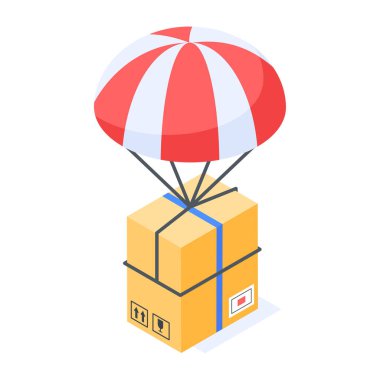 Moda Lojistik Hizmetleri Isometric Simgesi