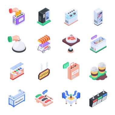 Restoran Hizmetleri Paketi Simgesi