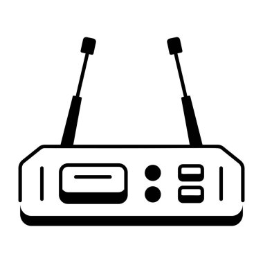 Kablosuz yönlendiricinin doğrusal simgesi