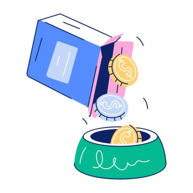 Bankacılık ve Finans Doodle Simgesi