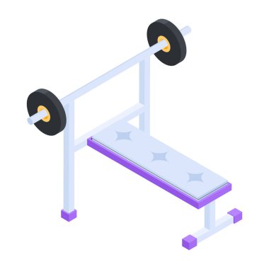 Modern Egzersiz Isometric Simgesi