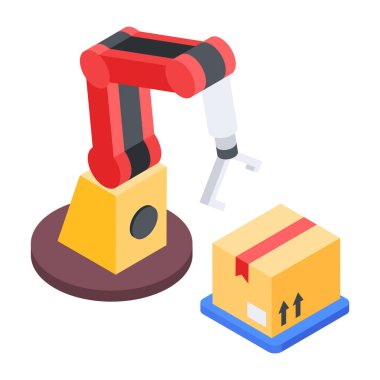 Moda Lojistik Hizmetleri Isometric Simgesi