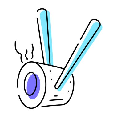 Suşi rulosunun karalama simgesini kontrol et