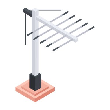 İnternet direğinin izometrik simgesini al