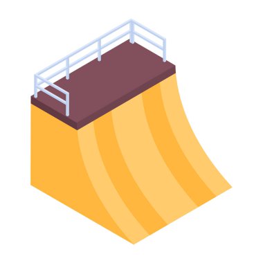 Beyaz arkaplanda kaykay parkı vektör illüstrasyonu 