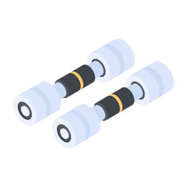 Modern Egzersiz Isometric Simgesi