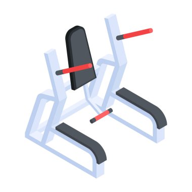 Modern Egzersiz Isometric Simgesi