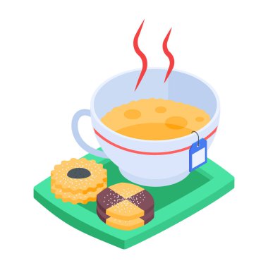 Restoranın izometrik simgesini al