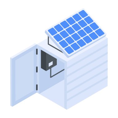 Güneş odası izometrik simgesini kontrol et