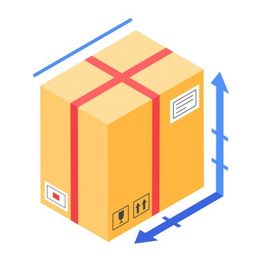 Moda Lojistik Hizmetleri Isometric Simgesi