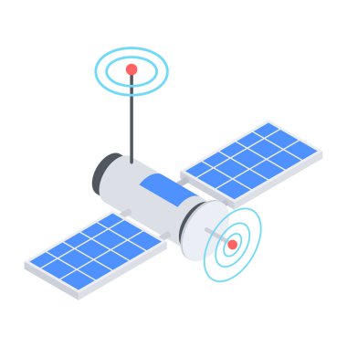 İnternet direğinin Isometric simgesi
