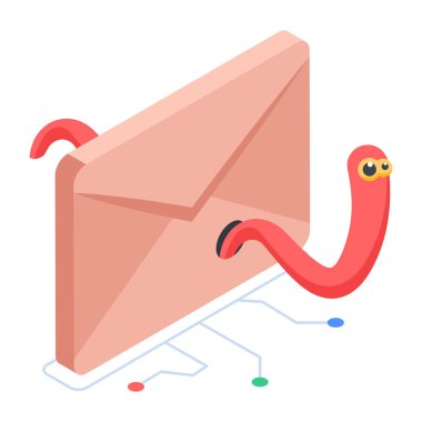 Moda Siber Güvenlik Isometric Simgesi