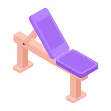 Modern Egzersiz Isometric Simgesi