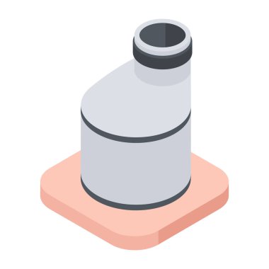 Moda Tesisat Boru İşleri Isometric Simgesi