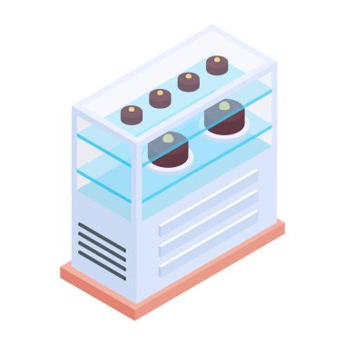 kek tezgahı simgesi, vektör illüstrasyonu