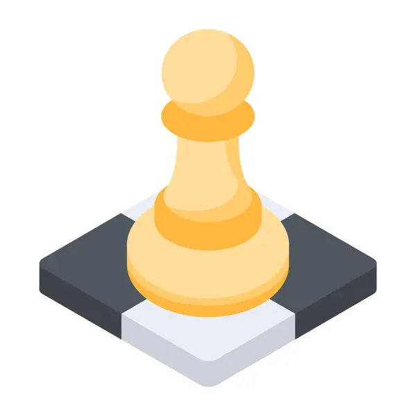 Chess Board Game Icon Vector Illustration Design — Stock Vector