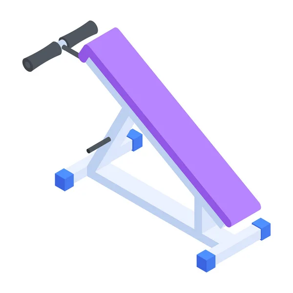 Modern Workout Isometric Icon — Stock Vector