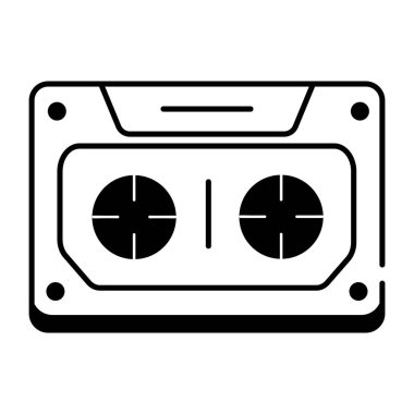 Teyp teybinin animasyon ana hatları simgesi